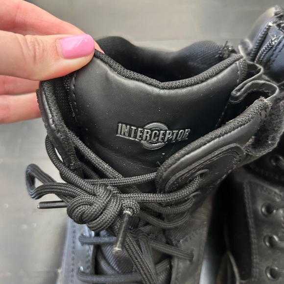 INTERCEPTOR Men's Black Tactical Boots. Size 11 - Picture 3 of 7